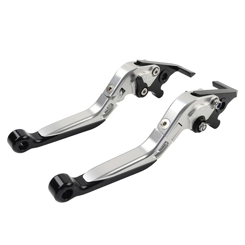 Silver Extendable Brake Clutch Levers for Daytona 675 Street Triple (2006-2018)