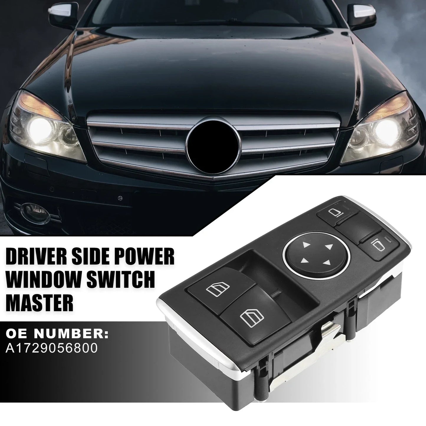 Driver Side Power Window Switch for Mercedes Benz C Class (2015-2021)
