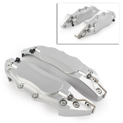Universal Silver 3D Style Car Disc Brake Caliper Covers for Front/Rear