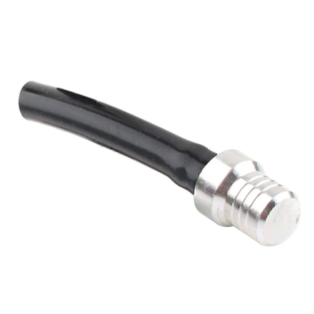 CNC Gas Fuel Tank Cap Valve Vent Hose for ATV Dirt Bike Pit Quad Silver