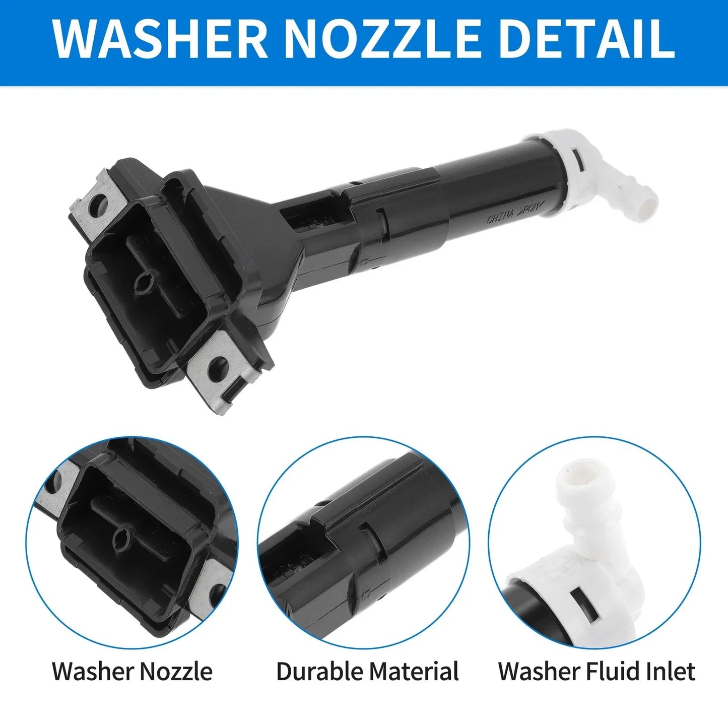 Front Driver Side Headlight Washer Nozzle for Honda CR-V (2012-2018)