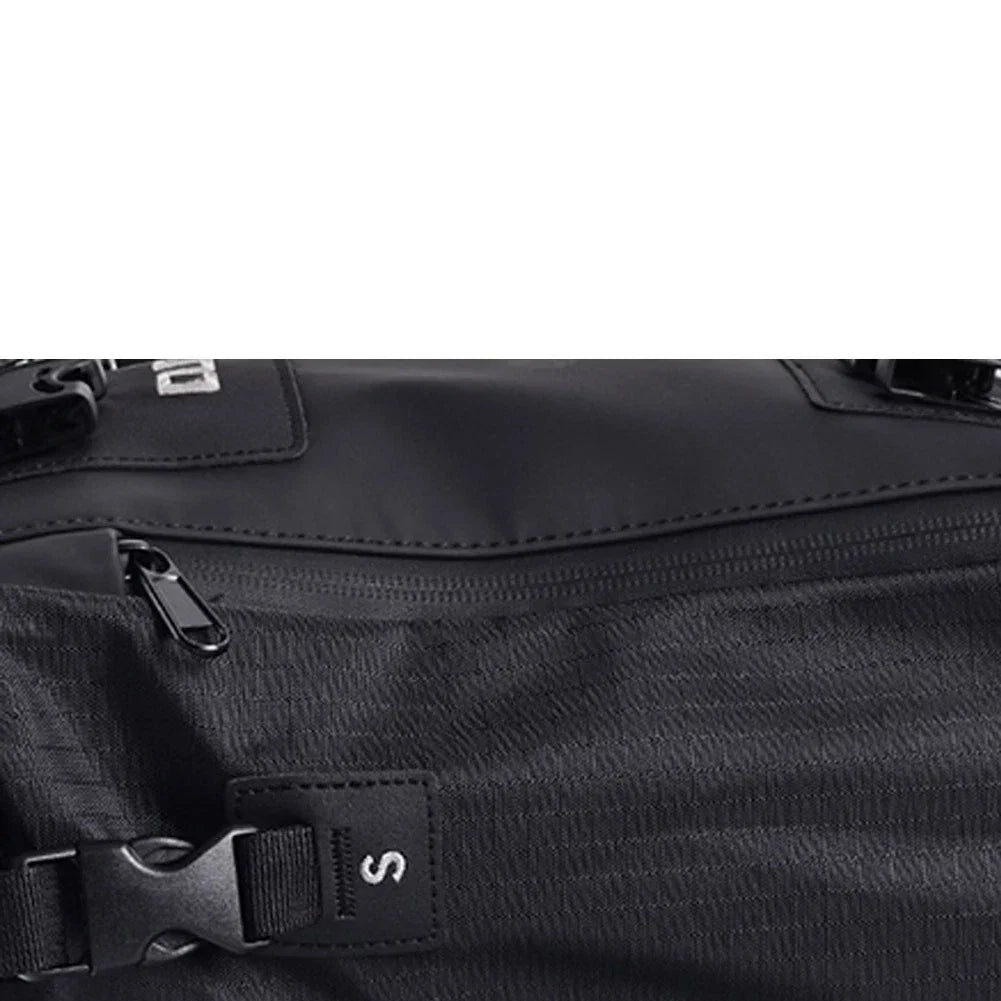 Waterproof 10L Rear Tail Seat Bag for Motorcycle - Black