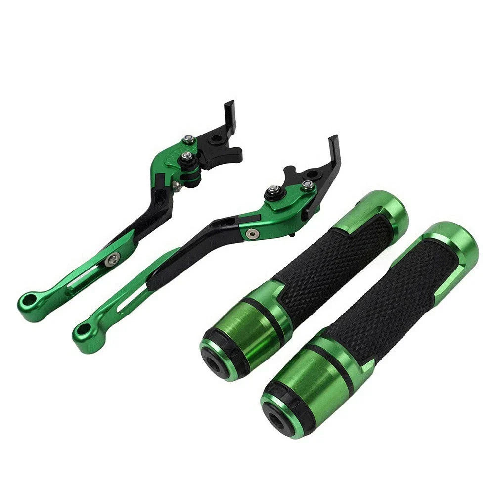 Folding Extendable Brake Clutch Levers & Handlebar Grips for Suzuki GSXR150