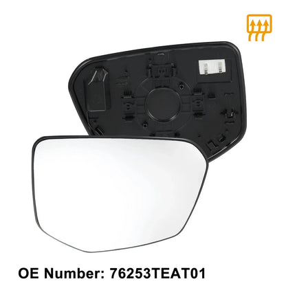 Heated Right Passenger Side Mirror Glass for Honda Civic (2016-2023)