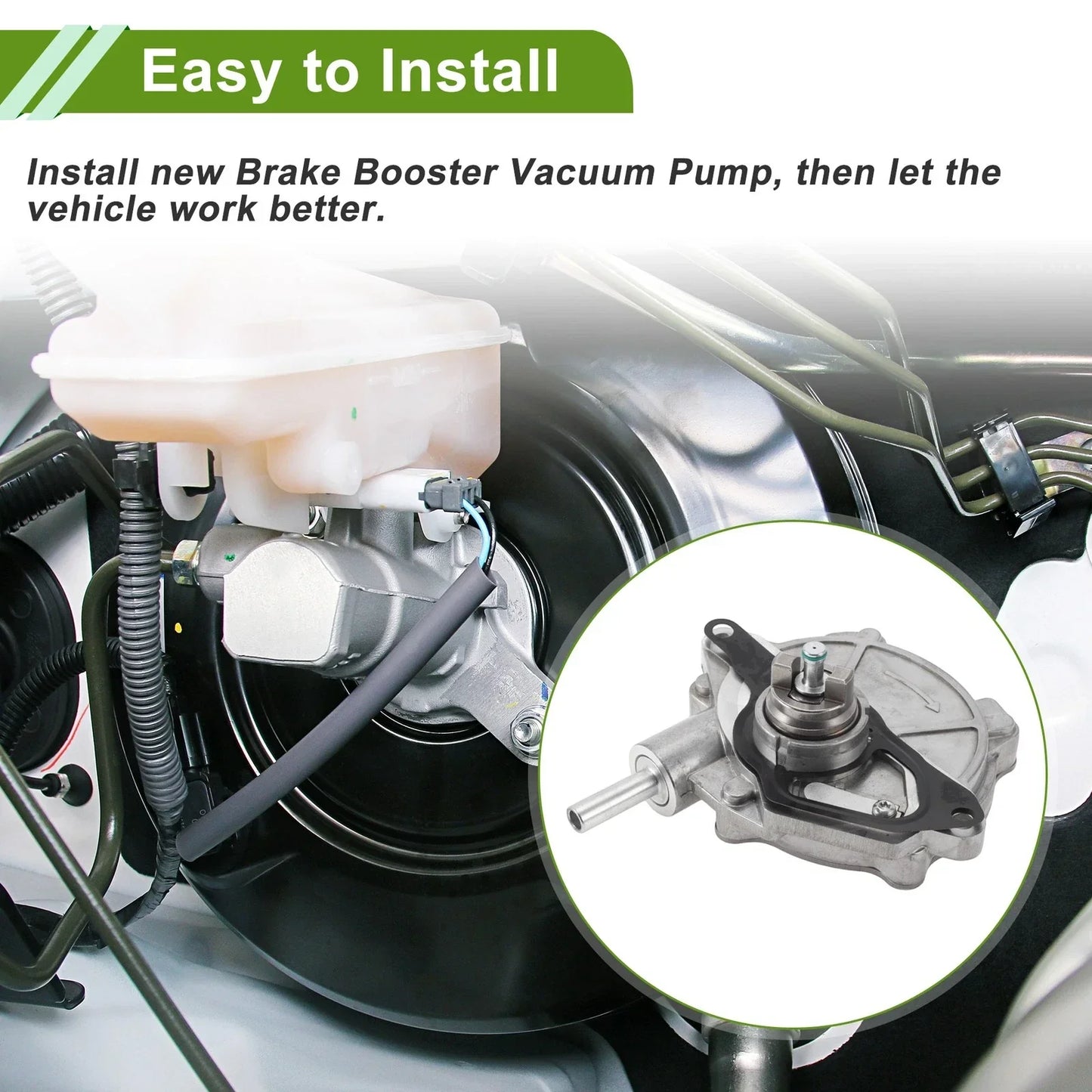 Brake Vacuum Pump for Mercedes-Benz C250 Base Coupe 2-Door (2012-2015)