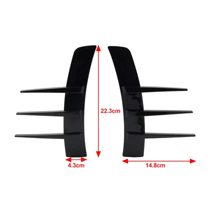 Carbon Black Front Rear Side Fender Vents for Universal Cars
