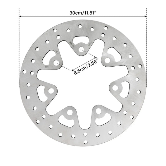 11.8in Front Brake Discs Rotors & Bolts for Harley Electra Glide (2014 - 2024)