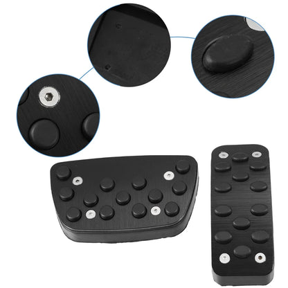 2 x Car Brake Gas Accelerator Pedal Covers for Toyota Camry (2012-2017) Black