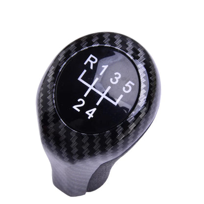 Carbon Fiber 5 Speed Manual Gear Knob for BMW 1 3 5 Series X1 X3 (2004-2023)