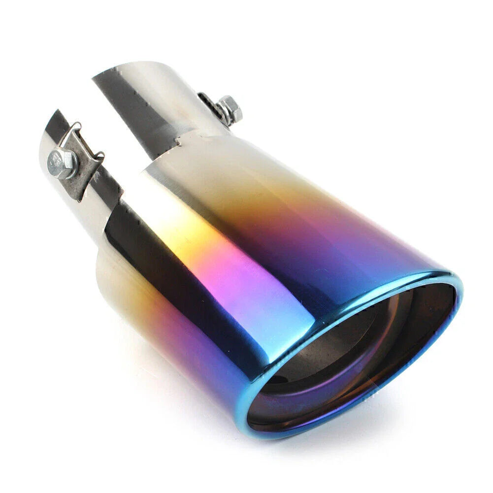 Stainless Steel Rear Bent Exhaust Pipe Tail Muffler Tip for Car Accessories