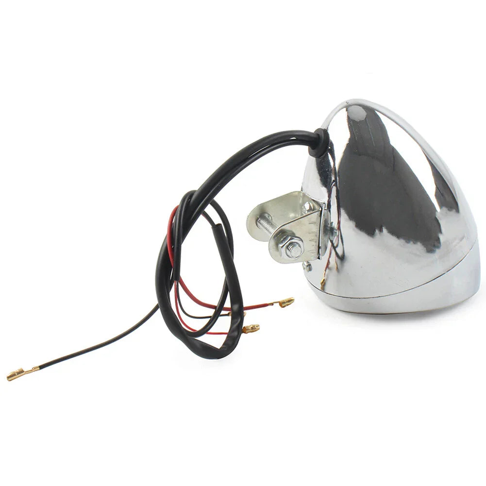 Chrome Retro LED Headlight Spot Lamp for Honda VTX 1800 (2002-2009)