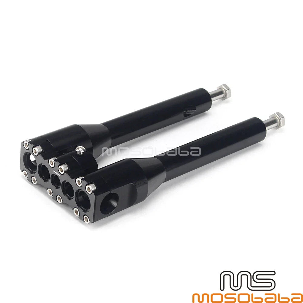 10" Modular Handlebar Risers 1-1/8" Top Clamp for Harley Sportster Dyna (2004-2023)
