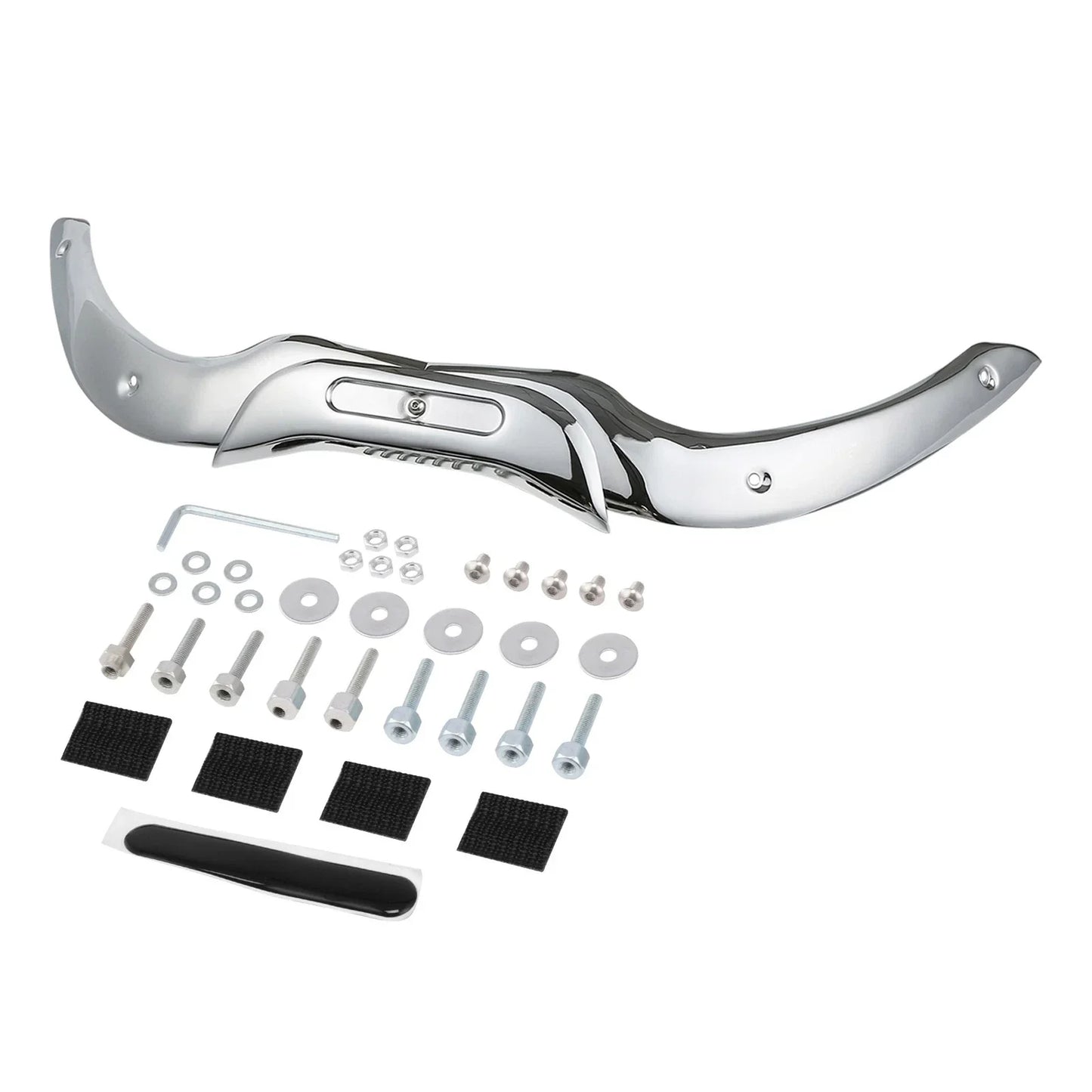 Chrome Windshield Windscreen Trim Kit for Harley Road Glide (2004-2013)