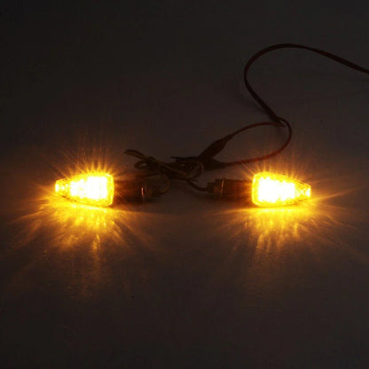 Amber Turn Signal Indicator Blinker Lamp for Universal 12V Motorcycle
