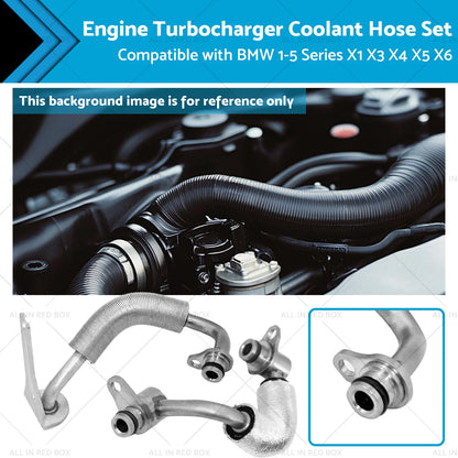 Turbocharger Coolant Hose Set for BMW 1 3 5 Series X1 X3 X4 X5 X6 (2006-2023)