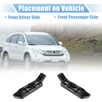 Front Bumper Bracket for Honda CR-V 2007 (2007) - Plastic Black, 2 x Items