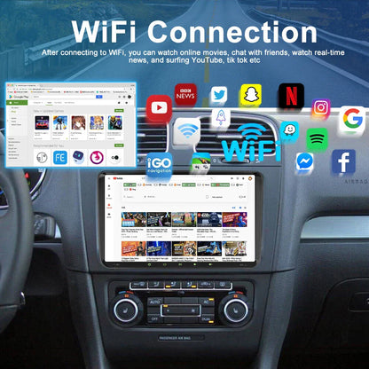 9'' Wireless CarPlay Android Auto Head Unit for Volkswagen EOS (2007-2014)