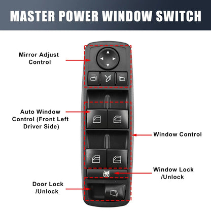 Car Window Switch Driver Side for Mercedes GL320 GL350 GL450 GL550 (2007-2012)
