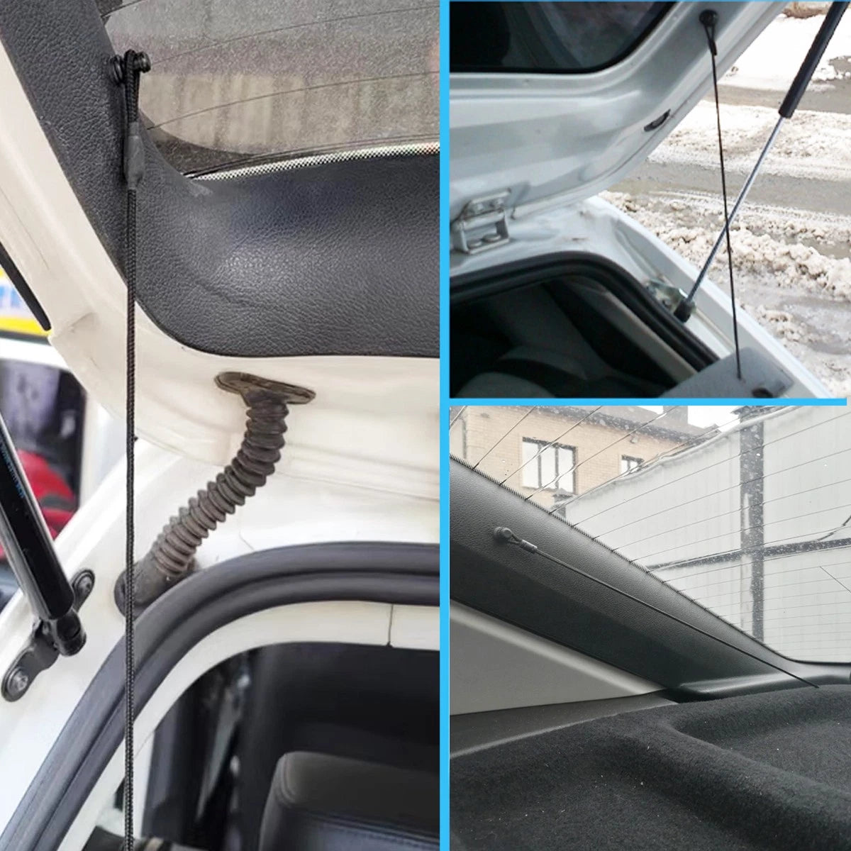 Rear Parcel Shelf Strap Replacement With Retainer Clips for Skoda Yeti (2009–2014)