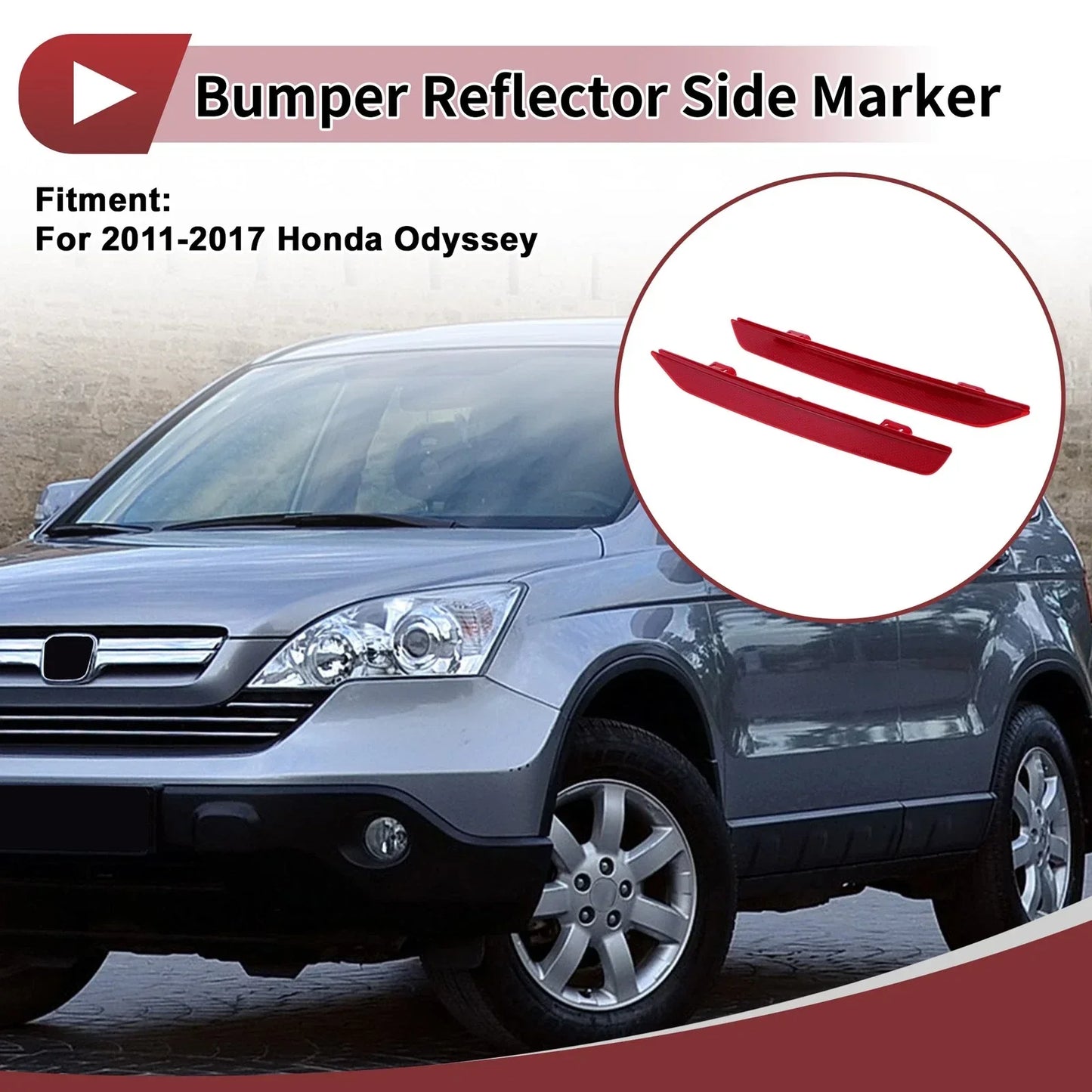Rear Bumper Reflectors for Honda Odyssey (2018-2023) - 2 x Reflectors