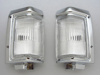 Chrome Corner Light Signal Indicators for Nissan Navara D21 Pickup (1995-1997)