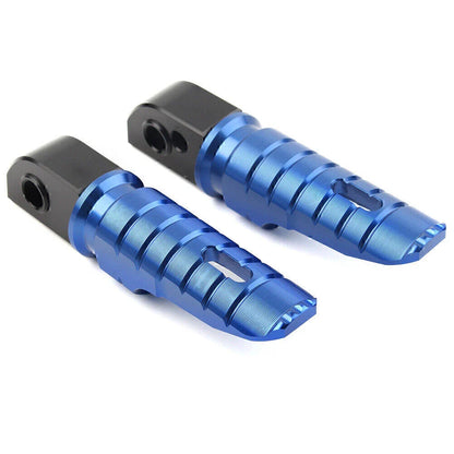 Blue Aluminum Rear Footrests for Street Scrambler 900 T100 T120 (2016-2023)