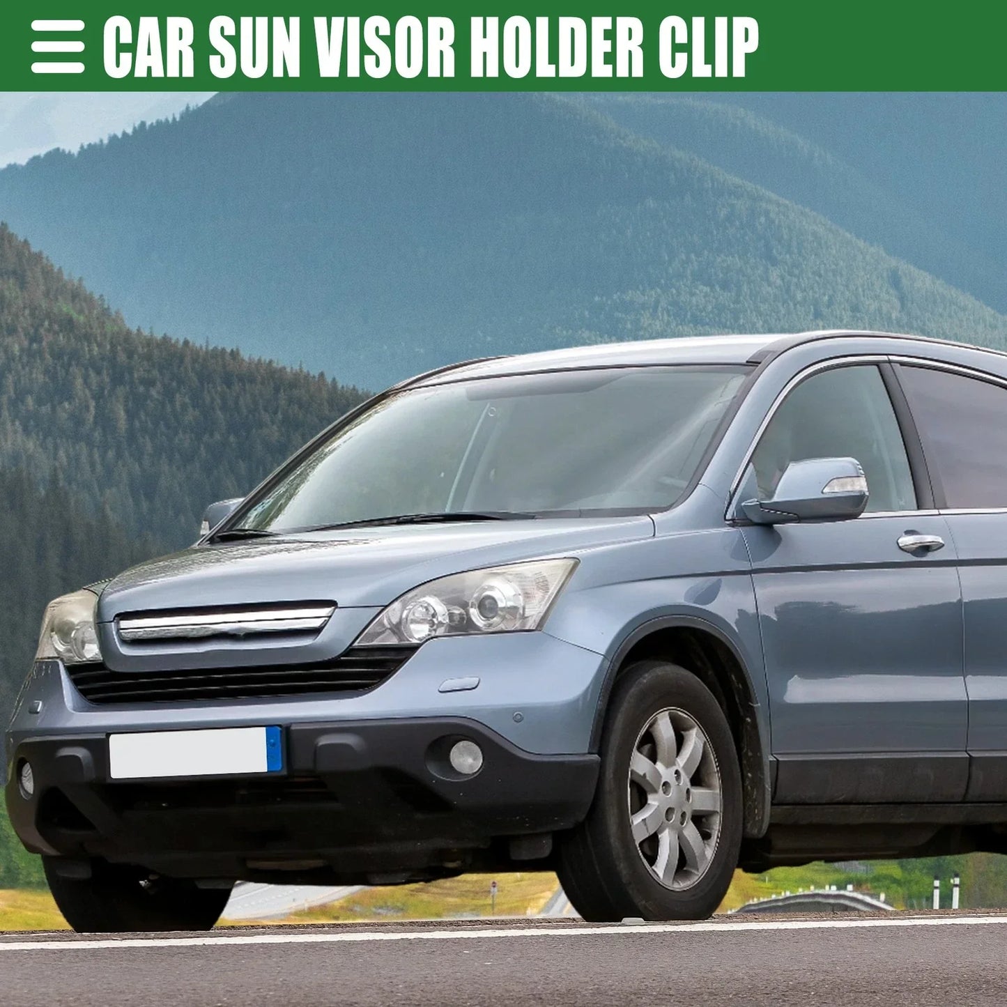 Sun Visor Holder Clip for Honda Accord (1998-2007) - Black