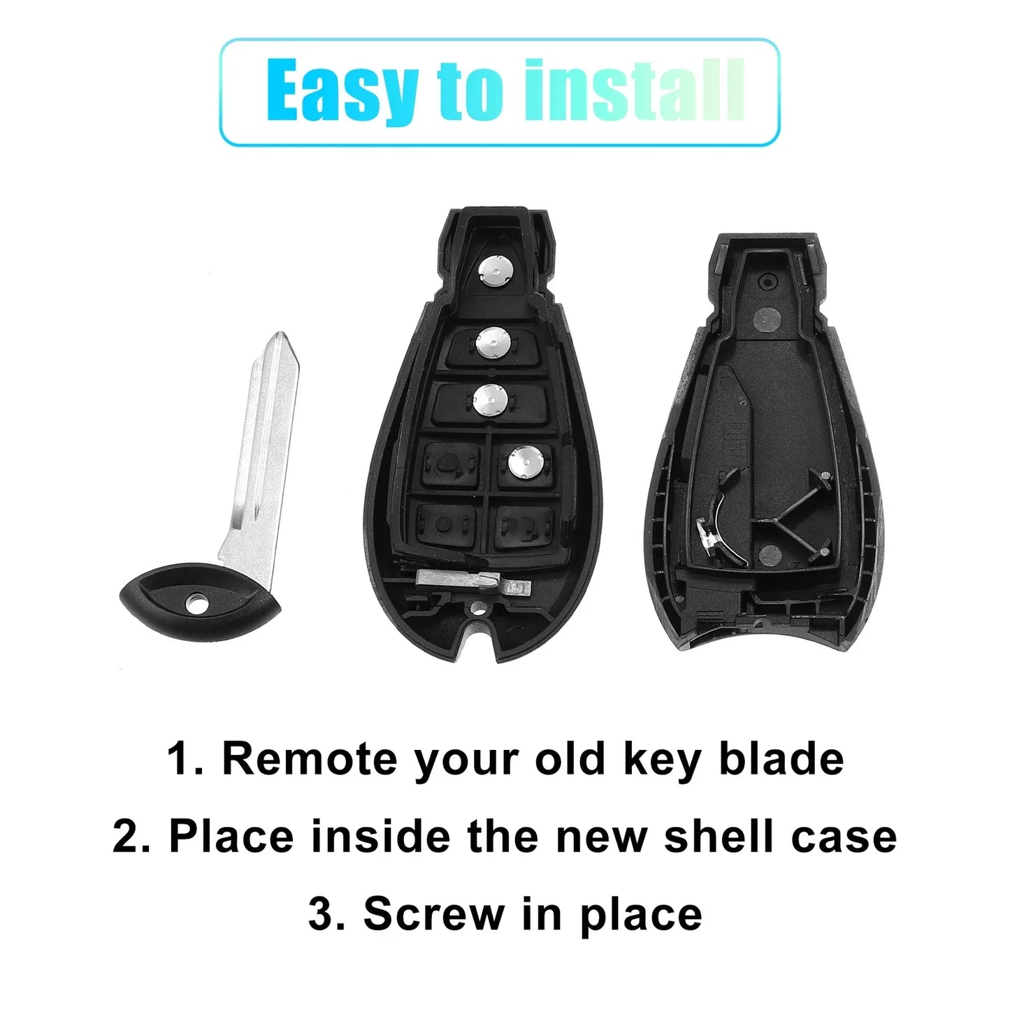 Keyless Entry Remote Key Shell Cover for Dodge Chrysler ( Specified)
