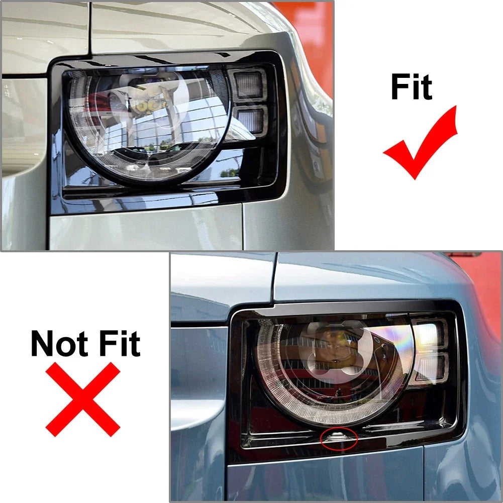 Left Front Bumper Headlight Bezel Cover for Land Rover Defender (2020-2023)