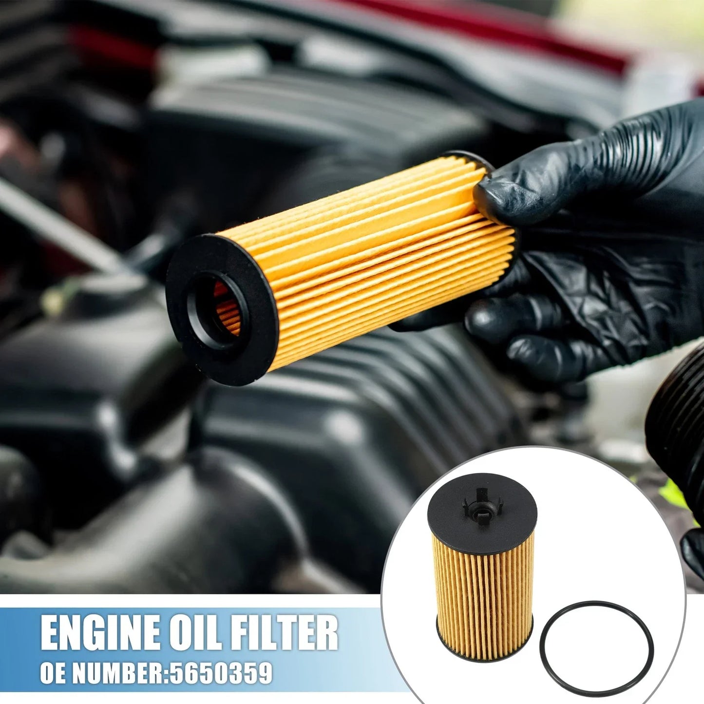 Engine Oil Filter with O Ring for Chevrolet Aveo 1.6L (2004-2011)