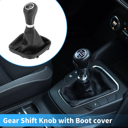 6 Speed Shift Knob & Boot Cover for Mercedes Benz W203 S203 (2004-2007)