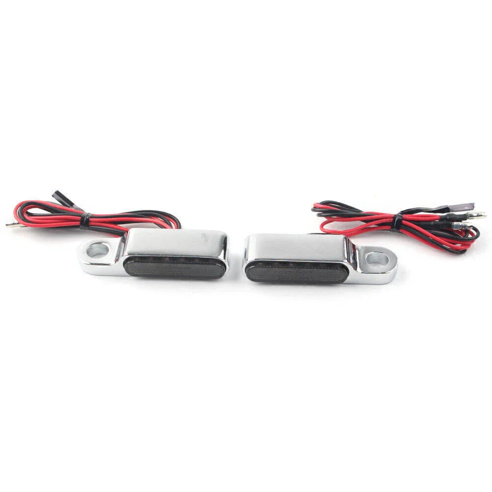 LED Turn Signal Light for Universal Motorcycle Chrome (No Year Specified)
