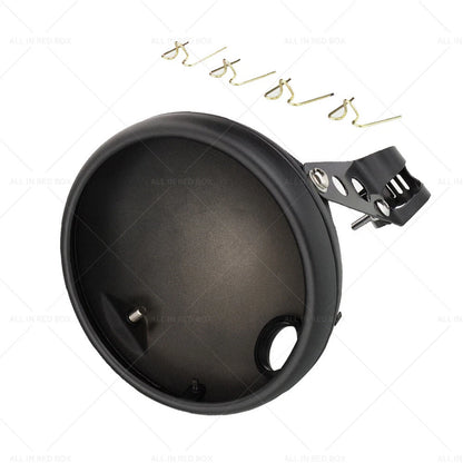 7" Motorcycle Headlight Bulb Bucket Housing Bracket for Harley