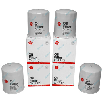 4 x Oil Filters for Toyota 1HZ 1HDT 4.2L (1990-2002)