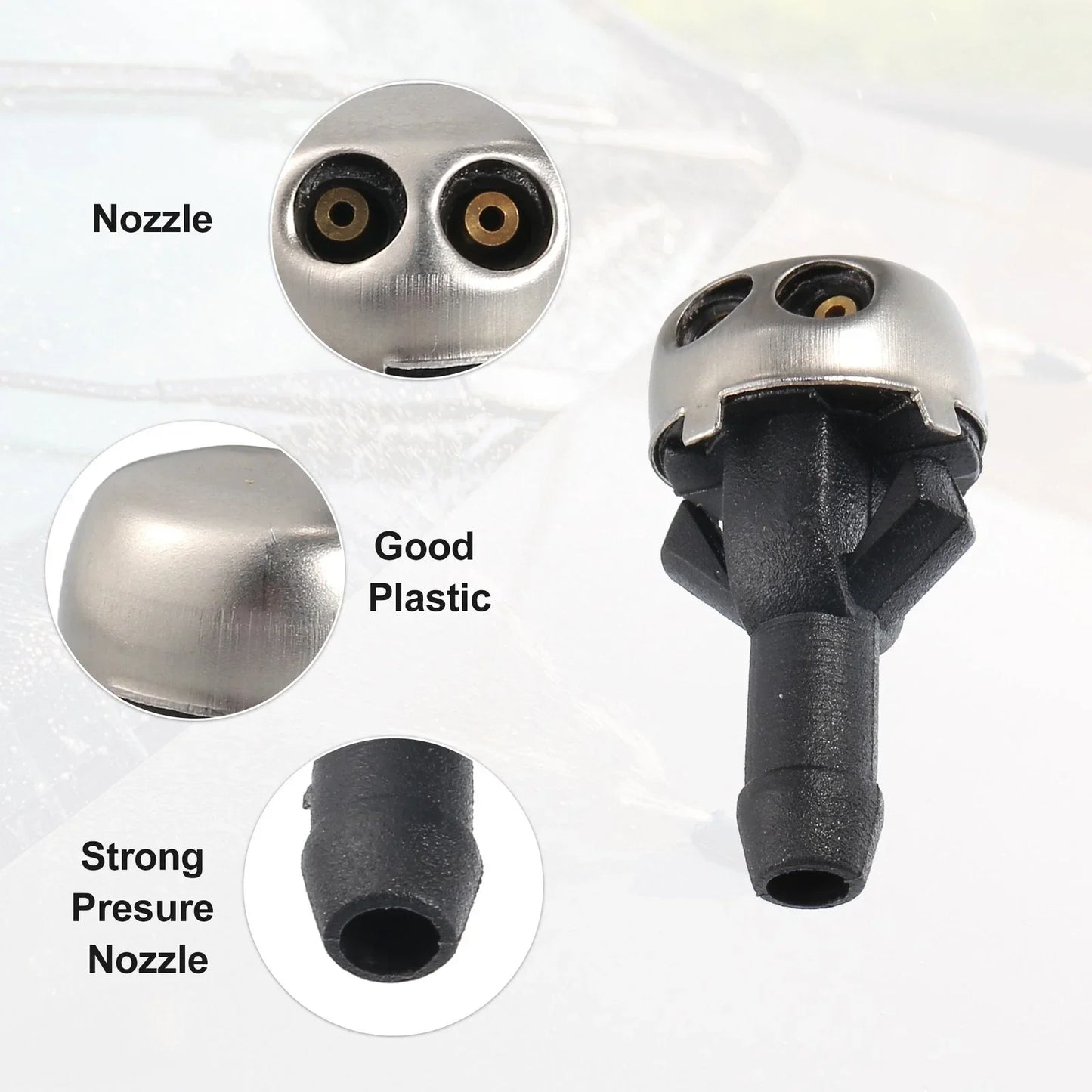 Windshield Wiper Washer Nozzle Spray Jet for Mercedes-Benz (1980-1989)