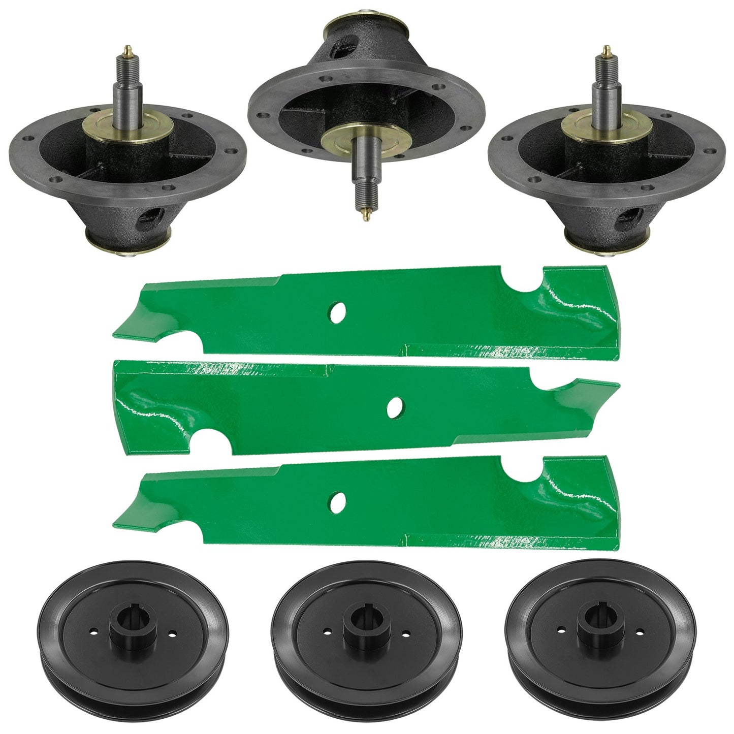 Deck Spindle Blade and Pulley Replacement for Ferris FW35 (1995–2015)