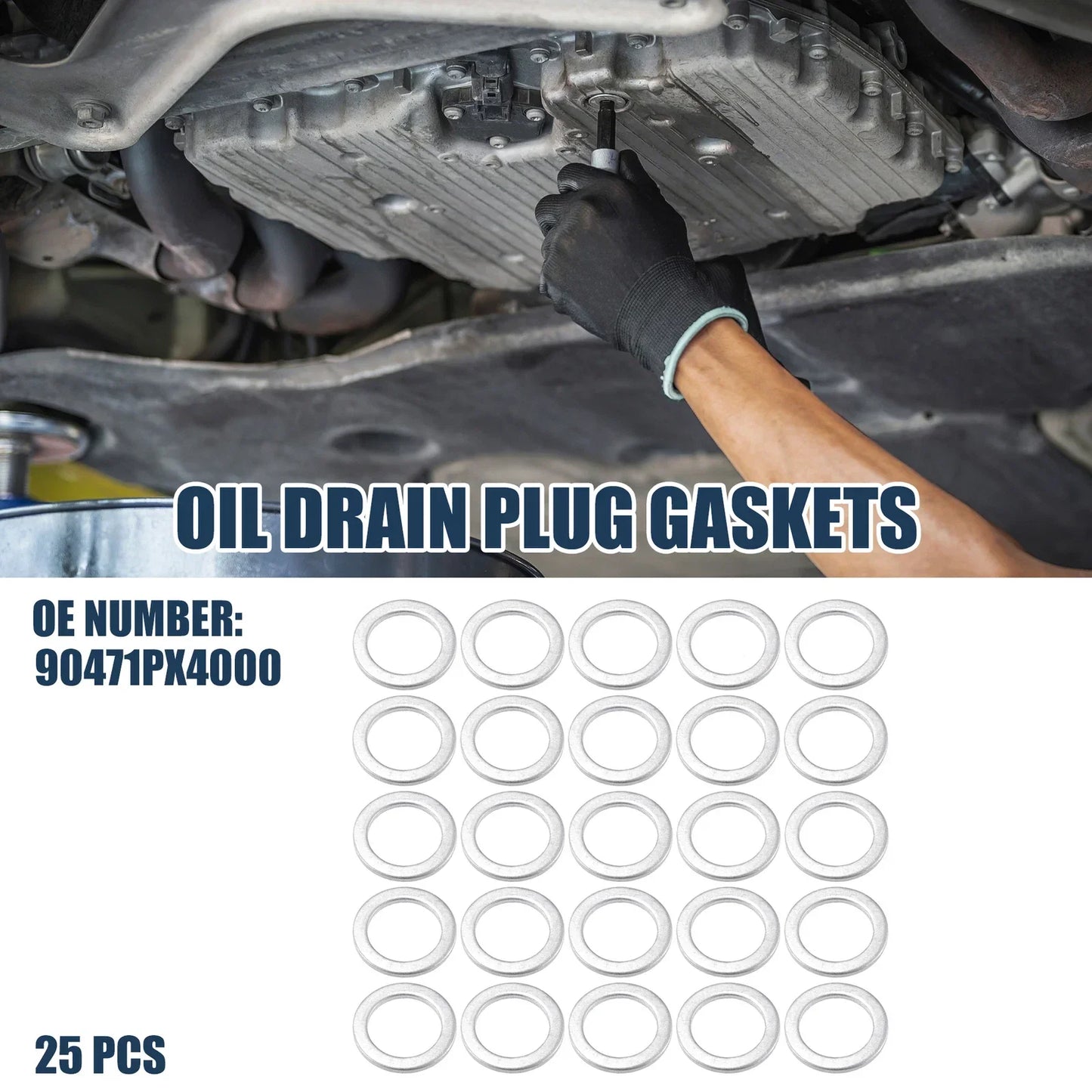 25 x Oil Drain Plug Gaskets 18mm for Honda Accord Coupe