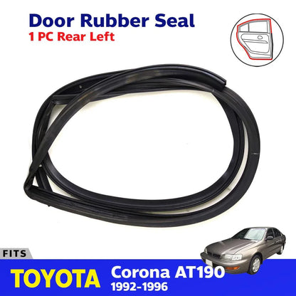 Door Rubber Seal Weatherstrip Rear LH Fits Toyota Corona AT190 Sedan 1992-96 D08