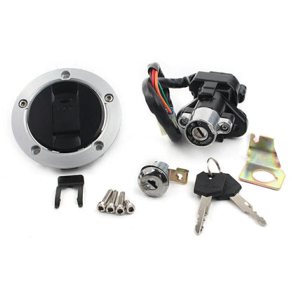 Ignition Switch & Fuel Gas Tank Cap Lock Key Set for Suzuki GSXR600 750 1000 (04-15)