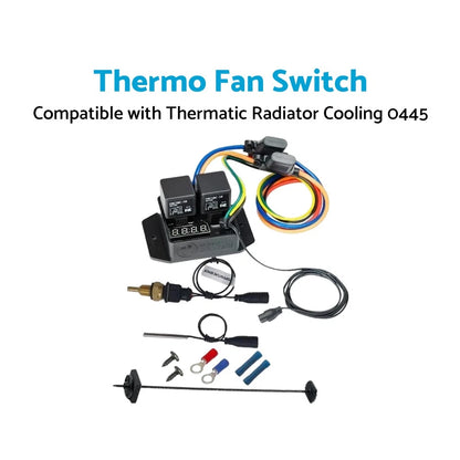 Digital Thermo Radiator Fan Controller Switch 12V for Car