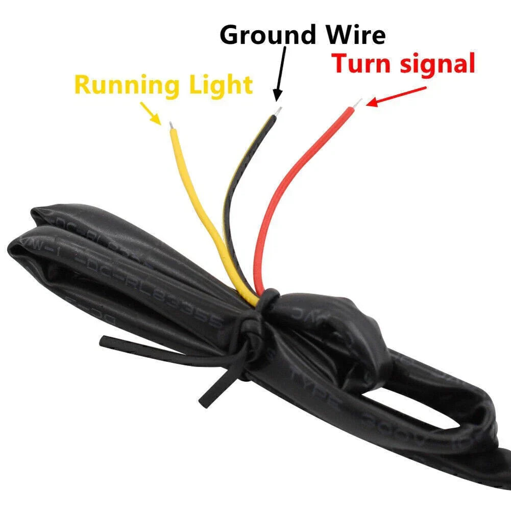 LED Rear Turn Signal Light Lamp Orange Lens for Harley