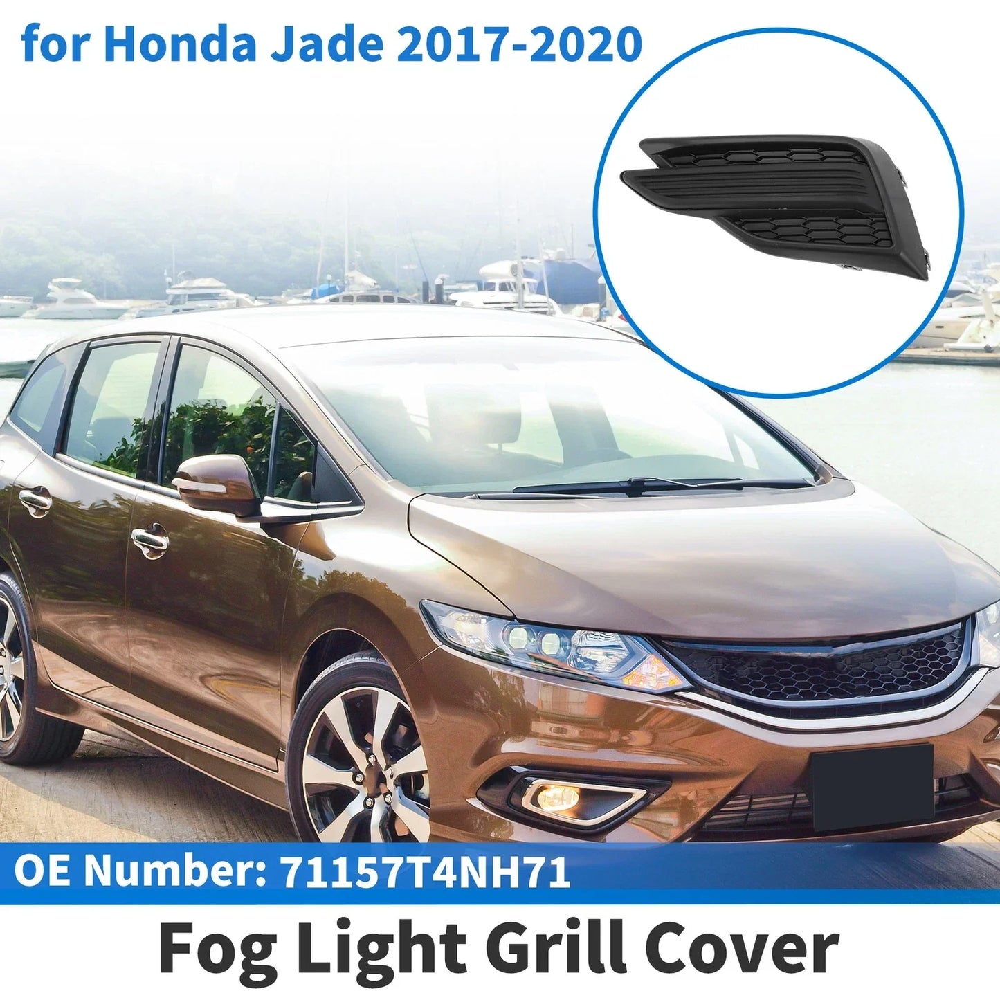 Front Left Fog Light Grill for Honda Jade (2017-2020)