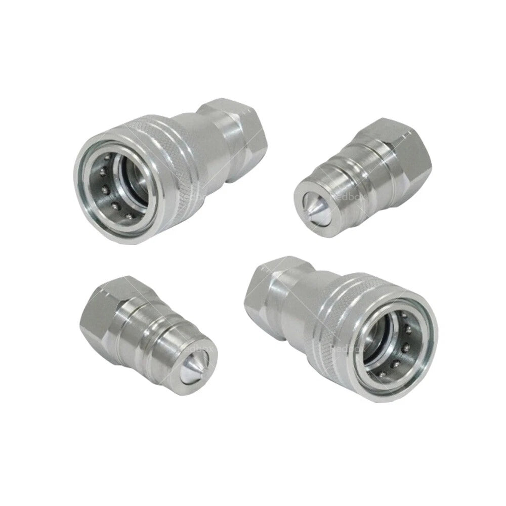 1/2" BSP Hydraulic ISO Poppet Quick Release Couplings for Tractor