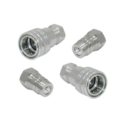 1/2" BSP Hydraulic ISO Poppet Quick Release Couplings for Tractor