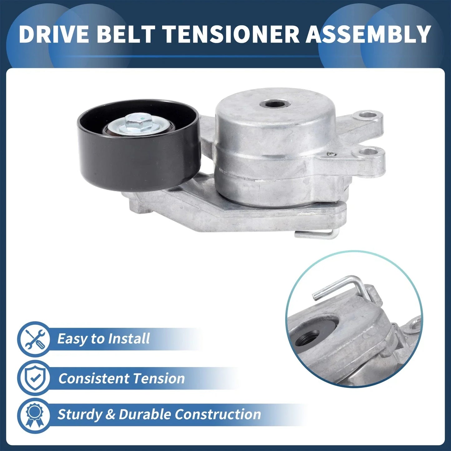 Belt Tensioner for Hyundai Accent 2018-2024 Metal 1 x Unit