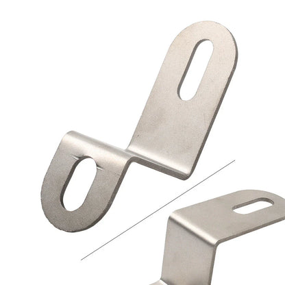 Z-Shaped Mounting Clamp for Universal Motor Exhaust Pipe