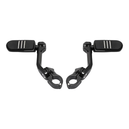 1-1/4 32mm Long Angled Highway Foot Pegs for Harley Road Street Electra Glide