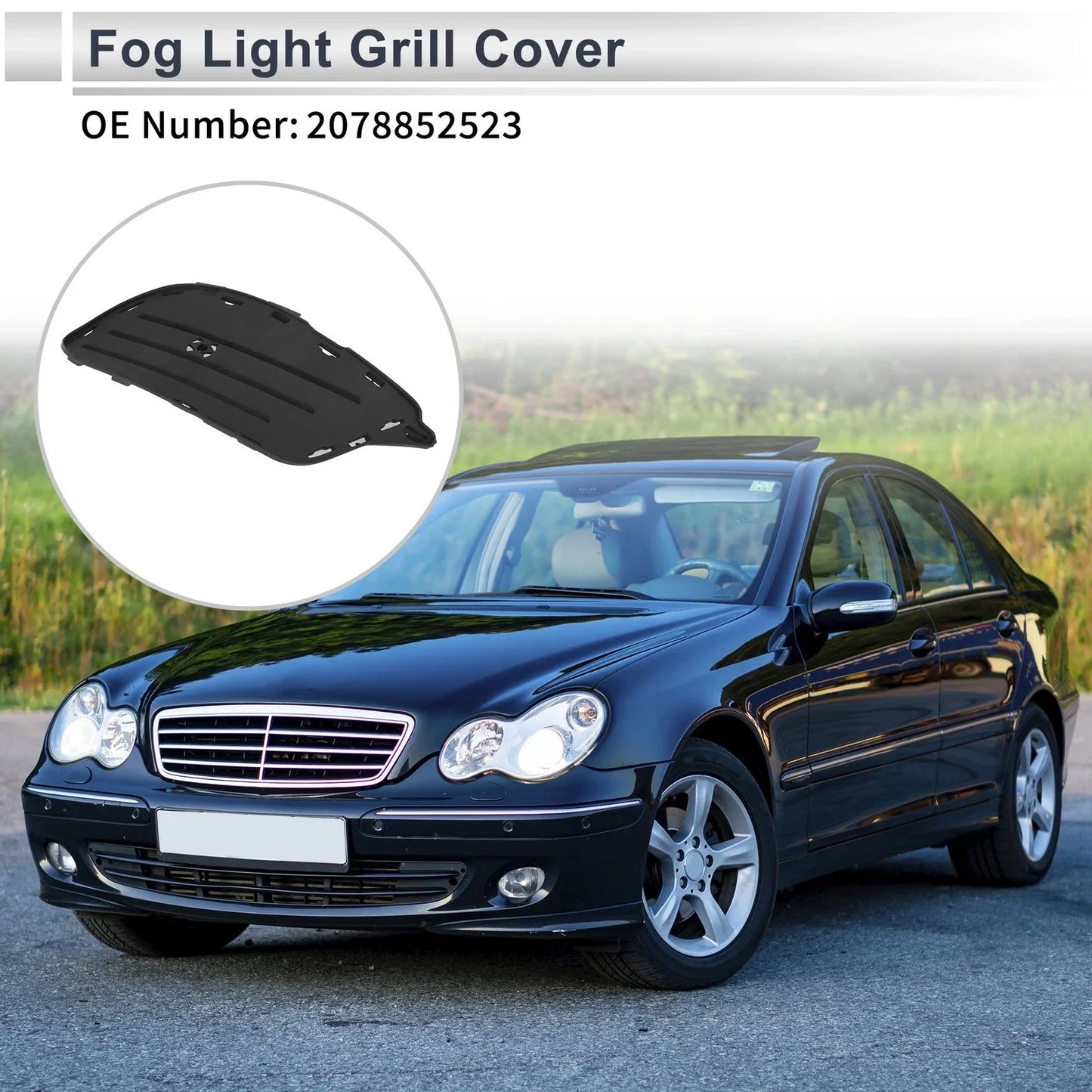 Front Right Fog Light Grill for Mercedes Benz W207 (2013-2016)