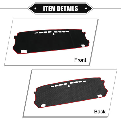Dashboard Cover Mat for Honda Fit 4th Gen GR1 (2015-2020) - Black Red