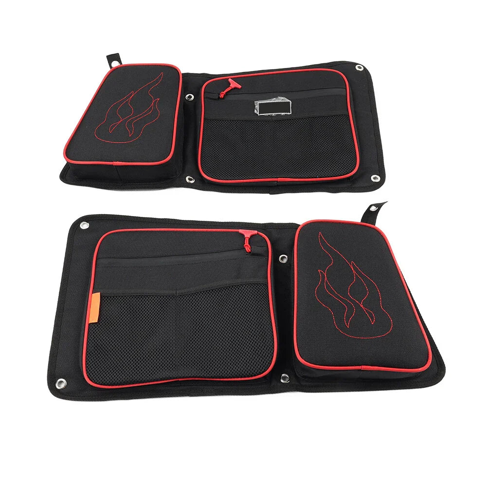 Rear Door Bags w/ Knee Pad for Polaris RZR XP 4 1000, 4 900 Turbo (2014-2023)